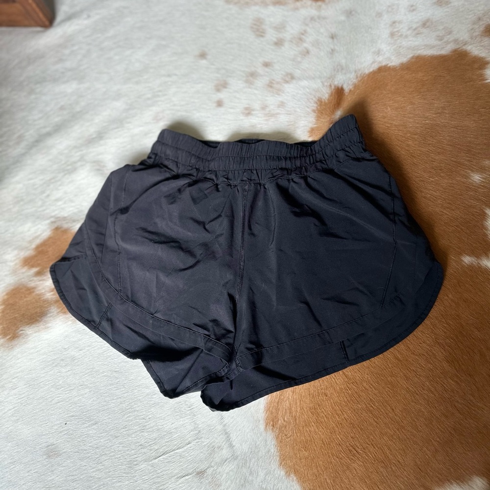 Lululemon black high-rise lined shorts